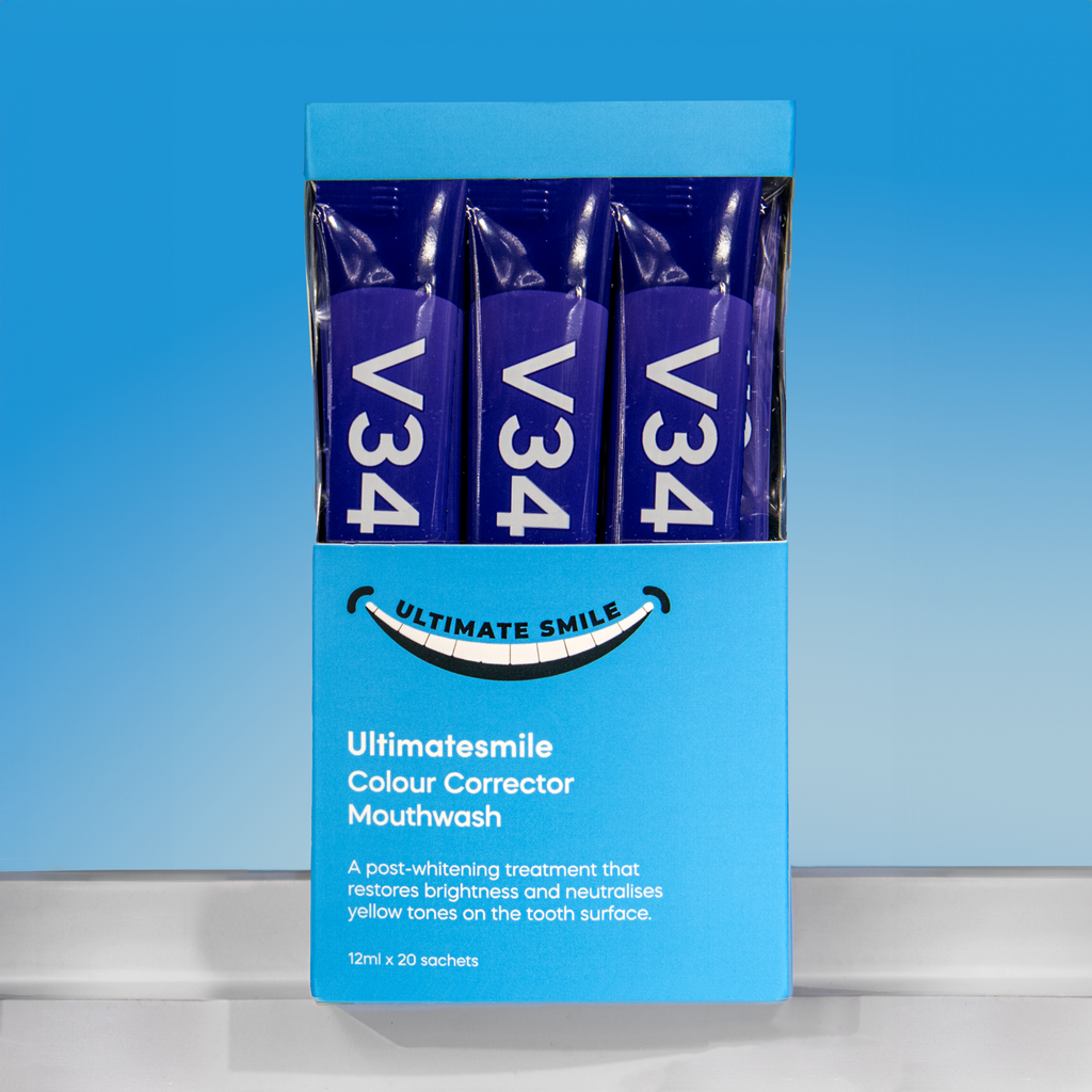 Colour corrector mouthwash